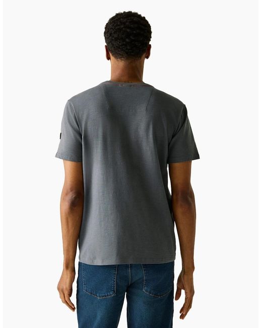 Regatta Gray Finlo Logo T-Shirt for men