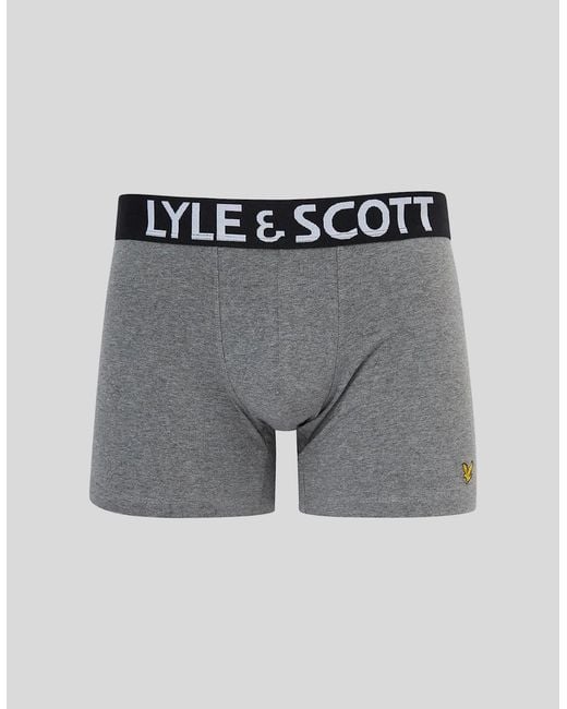 Lyle & Scott Black Trunk With Wide Satin Waistband for men