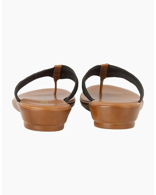 Lotus Brown Erminia Toe Post Sandals