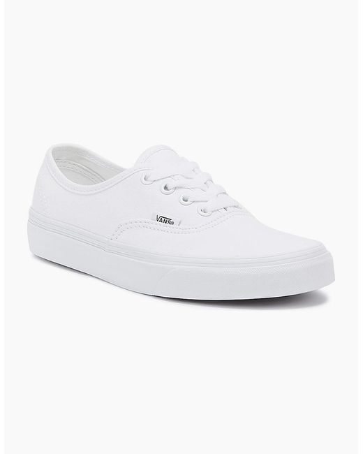 Vans White Authentic Canvas Trainers
