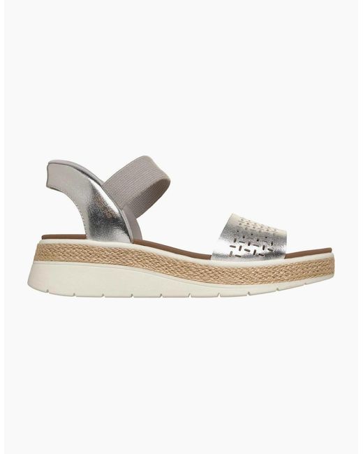 Skechers Metallic Bobs Run Ray Sandals