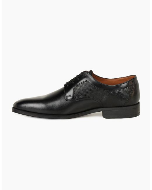 Base London Black Dome Classic Leather Shoes for men