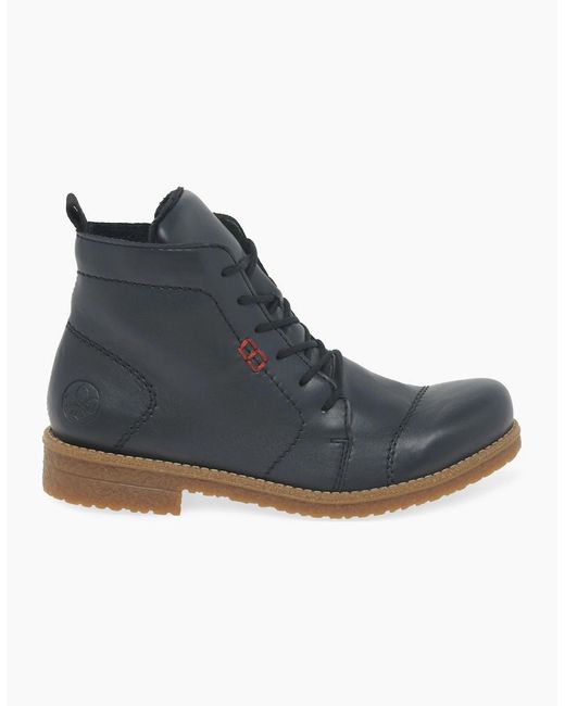 Rieker Blue Direction Ankle Boots