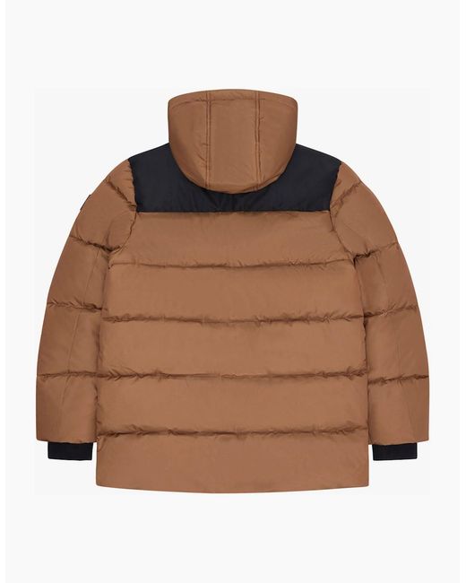 Reebok Brown Rb1497 Parka Puffer Jacket for men
