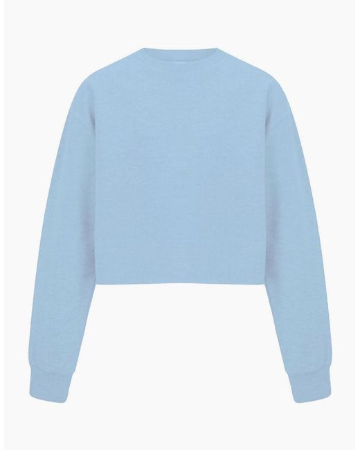 Miso Blue Cropped Sweatshirt