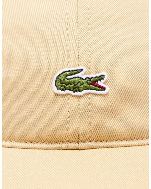 Lacoste Natural Cotton Twill Cap for men