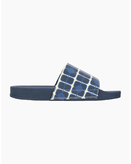 Regatta Blue Ladies Orla Kiely Giant Poppy Sliders