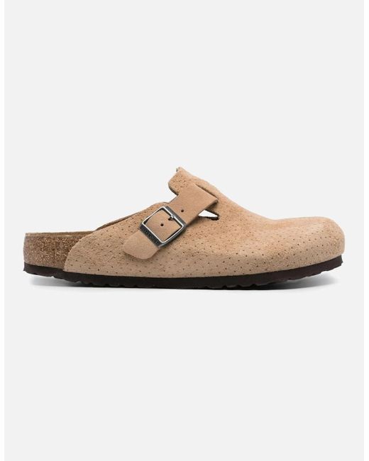 Birkenstock Boston White Boston Bs Suede Clogs for men