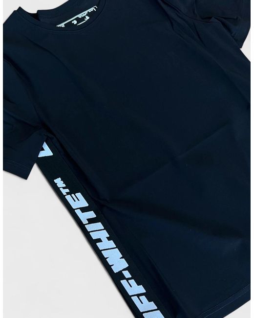 Off-White c/o Virgil Abloh Black Athletic Logo Band T-Shirt