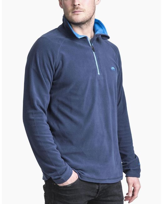 Trespass Gray Blackford Half Zip Pullover Fleece for men