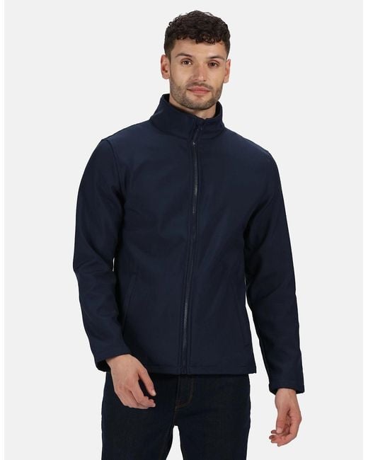 Regatta Blue Standout Ablaze Printable Soft Shell Jacket for men