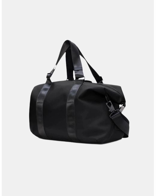 Rains Black Valera Weekend Bag Small