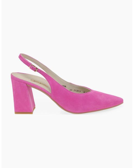 Paul Green Pink Willa Open Court Shoes