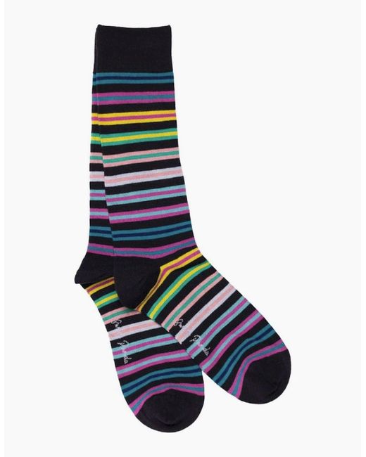 Swole Panda Blue Patterned Bamboo Socks M