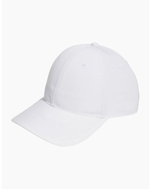 Adidas White 6 Panel Baseball Cap for men
