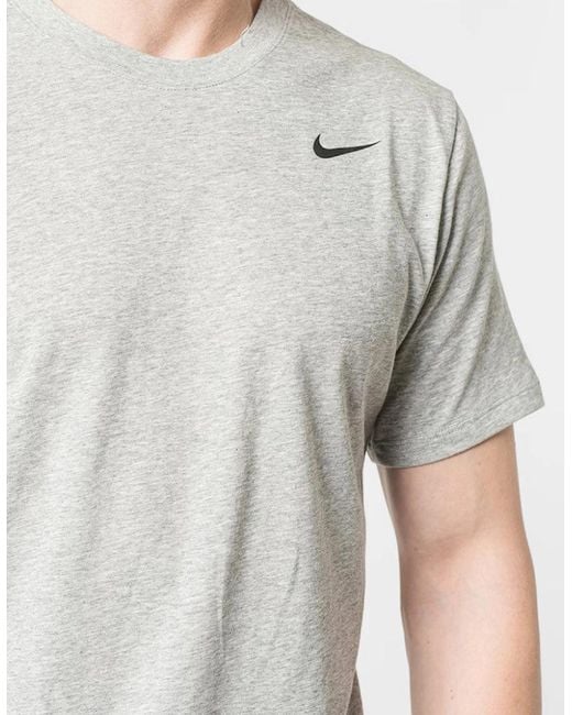 Nike Gray Club Swoosh Dri-Fit Training T Shirt for men