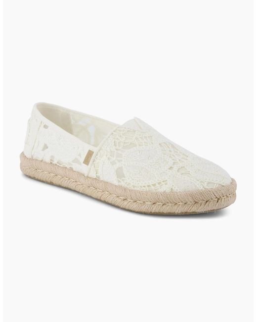 TOMS White Alpargata Rope 2.0 Textile Natural Espadrilles