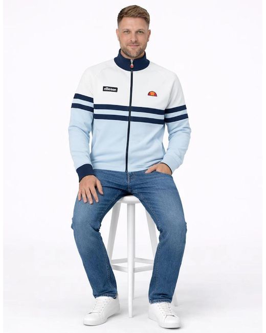 Ellesse Blue Rimini Track Top Jacket Off/Light for men