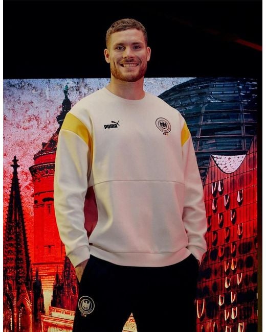 PUMA White Dhb Archive Crew Sweatshirt for men
