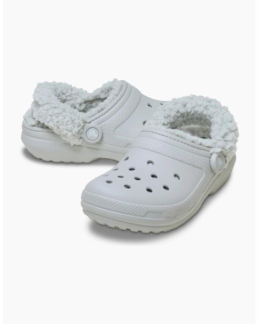 CROCSTM Gray Classic Fleece Lined Clog for men