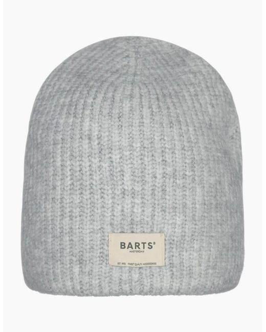 Barts Gray Darty Cuffed-Less Knitted Beanie