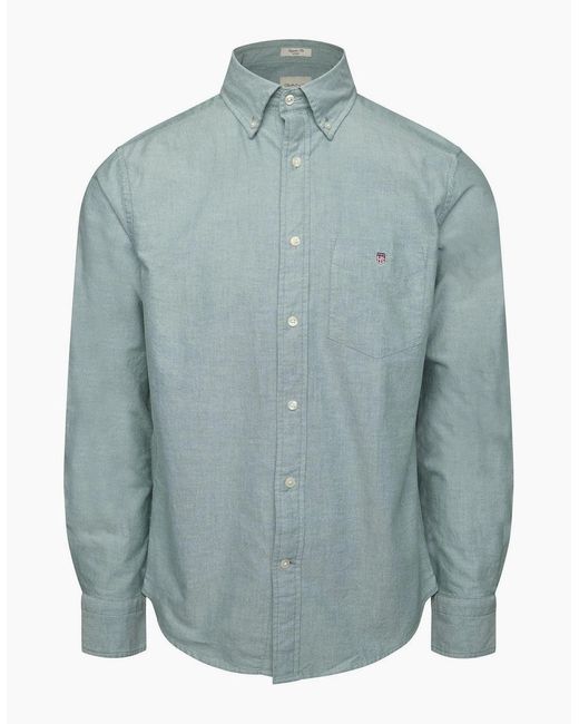 Gant Blue Reg Oxford Shirt for men
