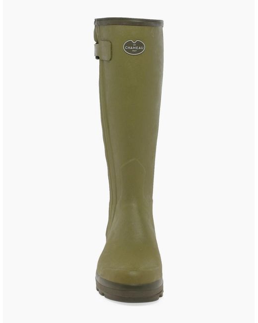 Le Chameau Green Chasseur Neo Wellingtons for men