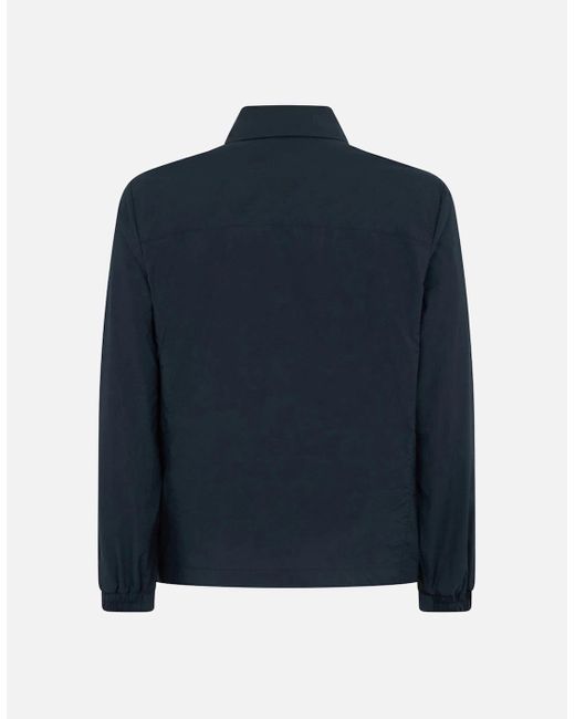 Moose Knuckles Blue Waverly Shirt Jacket 833 for men