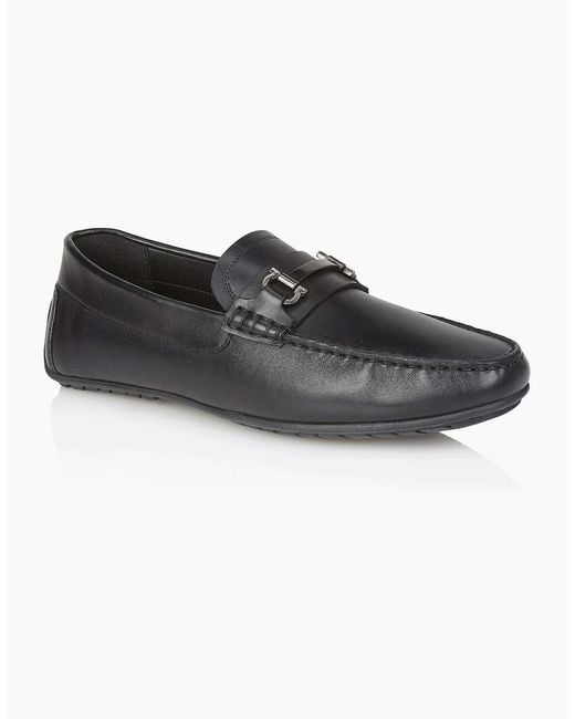 Silver Street London Black Austin Loafers for men