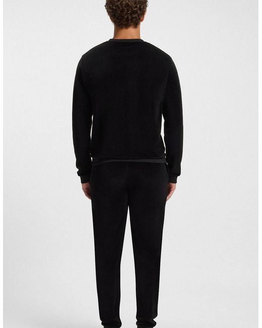 Boss Black Drawstring-Detail Track Pants for men