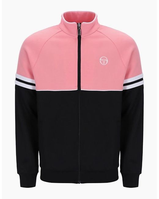 Sergio Tacchini Pink Orion Track Top Jacket Geranium for men