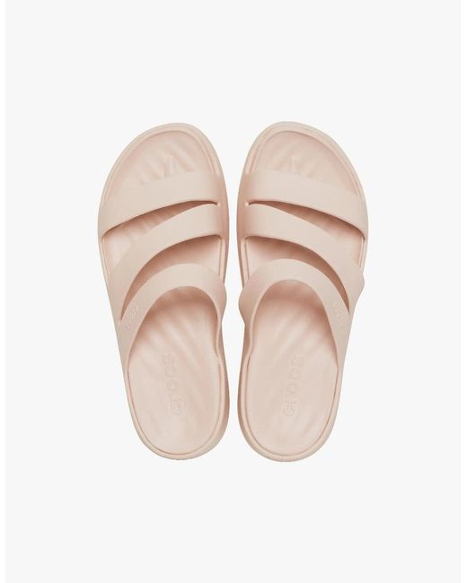 CROCSTM White Blush 209587-6Ur Flat Sandals