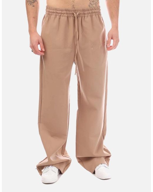 Off-White c/o Virgil Abloh Natural Quote Wool Skate Track Pants for men