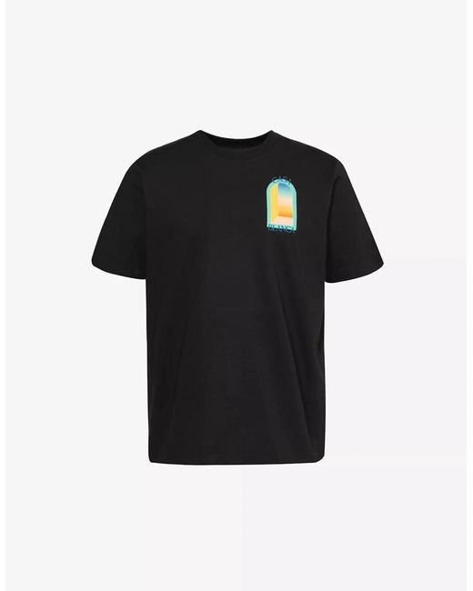 Casablanca Black Arch Gradient T Shirt for men