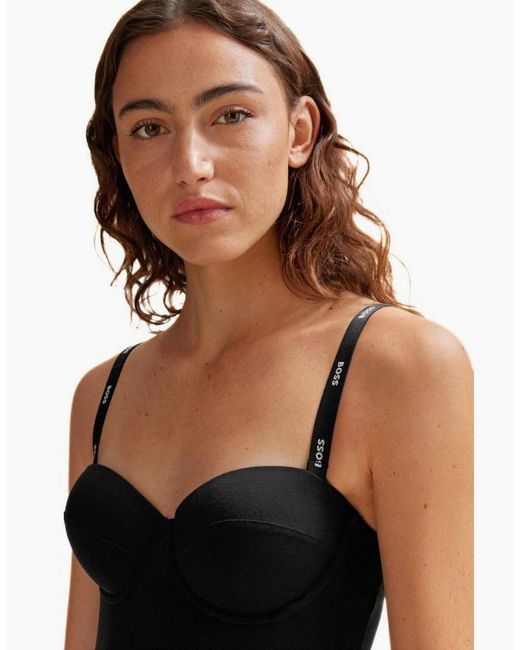 Boss Black Logo Strap Bodysuit