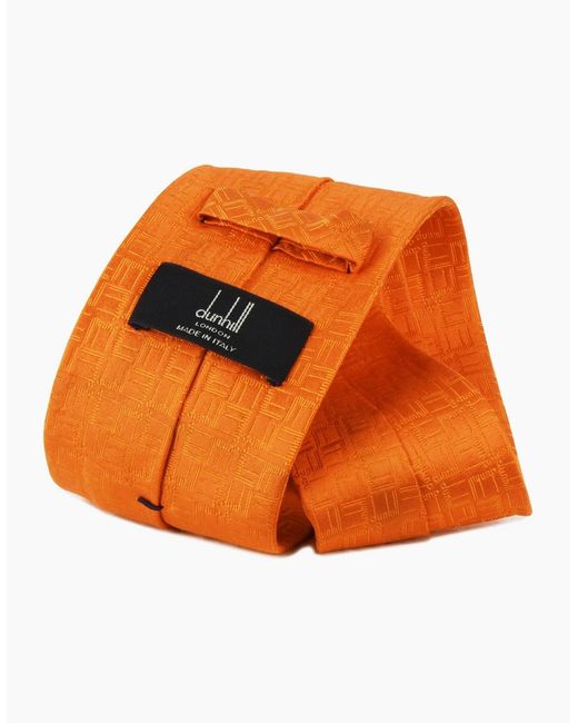 Dunhill Orange Tie for men