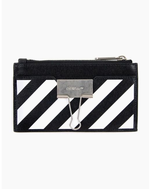 Off-White c/o Virgil Abloh Black Off Binder Card Case for men