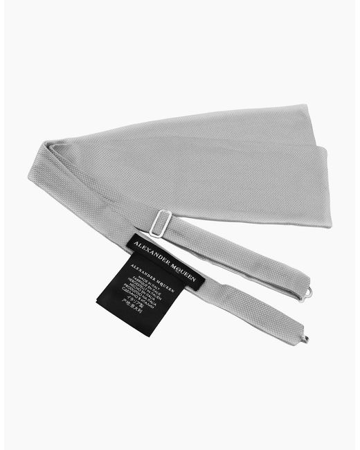 McQueen Gray Bow Tie for men