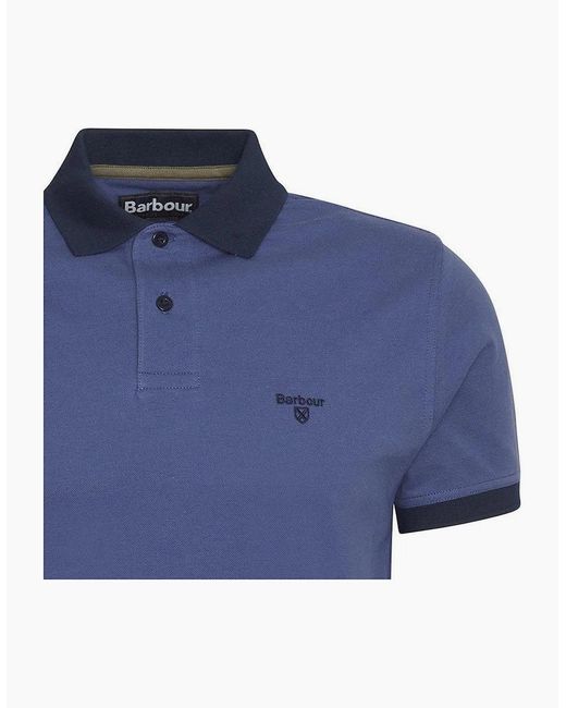 Barbour Blue Oceana Lynmouth Polo Shirt for men