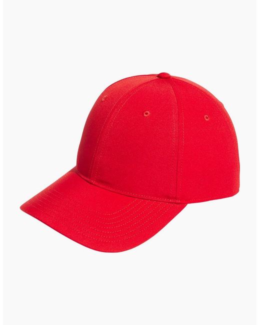 Adidas Red 6 Panel Baseball Cap for men