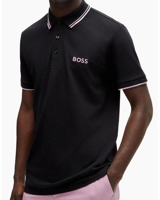 Boss Black Dark Boss Paddy Pro Piqué Polo Shirt for men