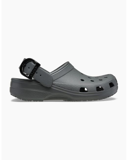CROCSTM Black Classic Buckle Clogs