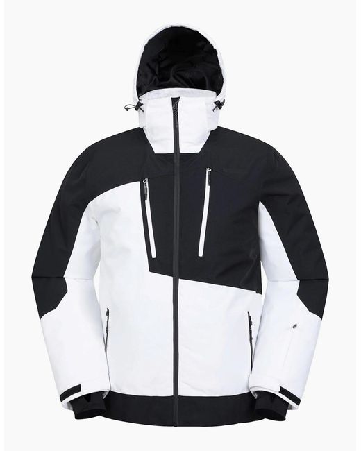 Mountain Warehouse White Supernova Waterproof Ski Jacket for men