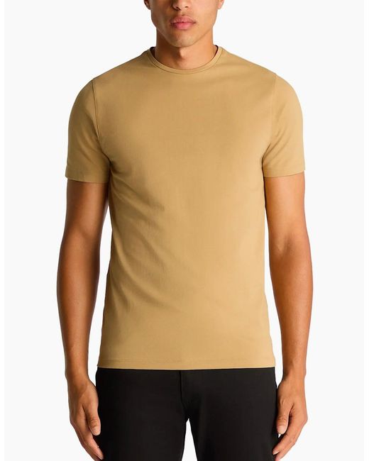 Remus Uomo Yellow Premium Quality Crew Neck T-Shirt Canvas for men
