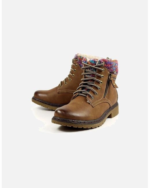 Lunar Brown Jalapeno Tan Waterproof Ankle Boot Glb099