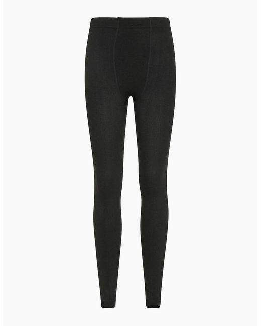 Mountain Warehouse Black Ladies Fluffy Fleece Lined Thermal Leggings