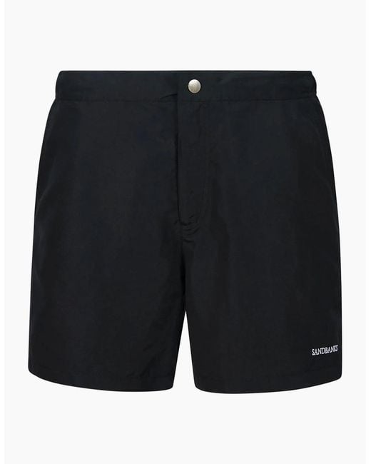 Sandbanks Black Side Stripe Swim Short for men