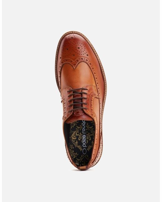 Base London Brown Sully Brogues for men