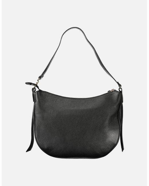 Coccinelle Black Easy Shoulder Bag With Internal Pocket And Zip Closure