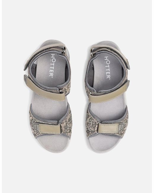 Hotter White Walk Ii Sandals